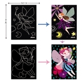 Набор для творчества скретч-арт Avenir Феи, 8 листов (CH1676) - Pampik - 4