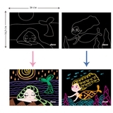 Набор для творчества скретч-арт Avenir Русалки, 8 листов (CH1677) - Pampik - 5