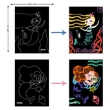 Набор для творчества скретч-арт Avenir Русалки, 8 листов (CH1677) - Pampik - 6