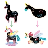 Набор для творчества скретч-арт Avenir Единорог (CH191683) - Pampik - 6