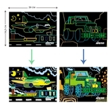 Набор для творчества скретч-арт Avenir Транспорт, 8 листов (CH191681) - Pampik - 3