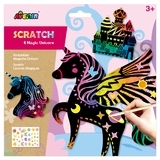 Набор для творчества скретч-арт Avenir Единорог, 4 листа (CH1428) - Pampik