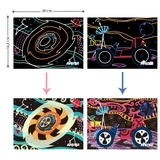 Набір для творчості скретч-арт Avenir Космос, 8 аркушів (CH191678) - Pampik - 5