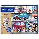 Набір для творчості Avenir Картина за номерами арт-пікселі Транспорт, 1000 елементів (CH191596) - Pampik