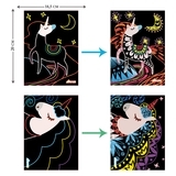 Набор для творчества скретч-арт Avenir Волшебные единороги, 4 листа (CH1545) - Pampik - 5