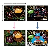 Набор для творчества скретч-арт Avenir Монстр, 8 листов (CH191680) - Pampik - 6