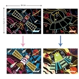 Набір для творчості скретч-арт Avenir Космос, 8 аркушів (CH191678) - Pampik - 7