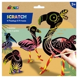 Набор для творчества скретч-арт Avenir Фламинго, 4 листа (CH1426) - Pampik