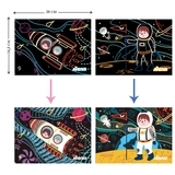 Набір для творчості скретч-арт Avenir Космос, 8 аркушів (CH191678) - Pampik - 4