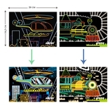 Набор для творчества скретч-арт Avenir Транспорт, 8 листов (CH191681) - Pampik - 6