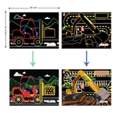 Набор для творчества скретч-арт Avenir Строительство, 8 листов (CH191679) - Pampik - 4