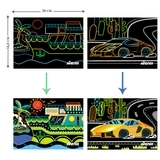 Набор для творчества скретч-арт Avenir Транспорт, 8 листов (CH191681) - Pampik - 5