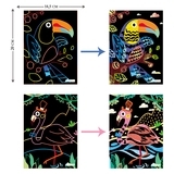 Набор для творчества скретч-арт Avenir Волшебные птицы, 4 листа (CH1543) - Pampik - 4