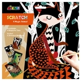 Набор для творчества скретч-арт Avenir Волшебные животные, 4 листа (CH1542) - Pampik