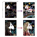 Набор для творчества скретч-арт Avenir Волшебные единороги, 4 листа (CH1545) - Pampik - 4