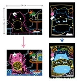 Набор для творчества скретч-арт Avenir Монстр, 8 листов (CH191680) - Pampik - 5