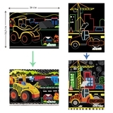 Набор для творчества скретч-арт Avenir Строительство, 8 листов (CH191679) - Pampik - 5