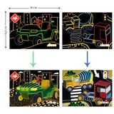 Набор для творчества скретч-арт Avenir Строительство, 8 листов (CH191679) - Pampik - 3