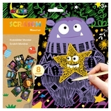 Набор для творчества скретч-арт Avenir Монстр, 8 листов (CH191680) - Pampik