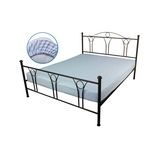 Простыня Руно Полоска, бязь, 200х180 см, голубой (504.114У_Блакитна смужка) - Pampik