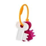 Брязкальце-прорізувач Chicco М'які Ключі, рожевий (63216.10) - Pampik - 2