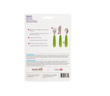 Набор столовых приборов Munchkin Splash, 3 предмета, нержавеющая сталь, голубой (012110.03) - Pampik - 4