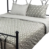 Комплект постельного белья Руно Звезды, микрофибра, 215х143 см, серый (1.52Star) - Pampik - 2