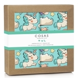 Набір наволочок Cosas Єдиноріг, ранфорс, 70х50 см, бірюзовий, 2 шт. - Pampik - 4