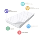 Наматрасник стеганый Cosas Звезды, 200х90 см, белый - Pampik - 4