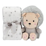 Плед Interbaby Flecce plush toy lion gray, сірий (8100261) - Pampik
