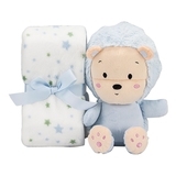 Плед Interbaby Flecce plush toy lion blue, блакитний (8100262) - Pampik