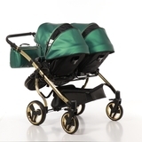 Універсальна коляска для двійні 2 в 1 Junama Fluo line Duo 02, зелений (J-Fl-DUO-02) - Pampik - 10