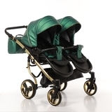 Універсальна коляска для двійні 2 в 1 Junama Fluo line Duo 02, зелений (J-Fl-DUO-02) - Pampik - 7