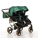 Універсальна коляска для двійні 2 в 1 Junama Fluo line Duo 02, зелений (J-Fl-DUO-02) - Pampik - 9