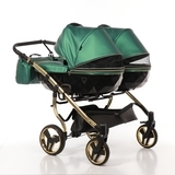 Універсальна коляска для двійні 2 в 1 Junama Fluo line Duo 02, зелений (J-Fl-DUO-02) - Pampik - 3