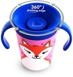 Чашка-непроливайка Munchkin Miracle 360° Trainer cup Лисиця, 177 мл, рожевий з синім (051774) - Pampik - 3