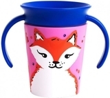 Чашка-непроливайка Munchkin Miracle 360° Trainer cup Лисиця, 177 мл, рожевий з синім (051774) - Pampik