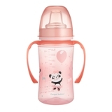 Поїльник тренувальний Canpol Babies EasyStart Sweet fun, 240 мл, рожевий (35/208_pin) - Pampik