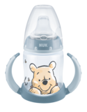 Поїльник з ручками Nuk First Choice Disney, з силіконовою насадкою, 150 мл, синій (10215267/1) - Pampik