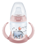 Поїльник з ручками Nuk First Choice Disney, з силіконовою насадкою, 150 мл, рожевий (10215267/2) - Pampik