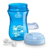 Поїльник-непроливайка Chicco Easy Cup, 12+ міс., 266 мл, синій (06961.20.03) - Pampik - 2