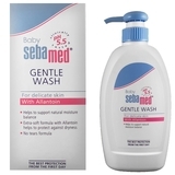Деликатная эмульсия для умывания для тела и волос Sebamed Extra Soft Ph 5.5 Baby Wash, с помпой, 400 мл - Pampik - 3