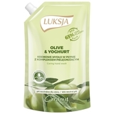 Рідке крем-мило Luksja Olive & Yoghurt, м'яка упаковка, 400 мл - Pampik