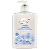 Рідке крем-мило Luksja Linseed & Rice Milk, флакон з помпою, 500 мл - Pampik