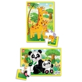 М'які пазли Vladi Toys Тварини зоопарку, 12 елементів (VT1103-45) - Pampik