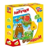 Развивающая игра Vladi Toys Вжик-вжик. Липучки. Вкусняшки (VT1302-22) - Pampik