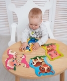 Бебі максі пазли Vladi Toys Малюк зможе Ферма, 12 елементів (VT1722-17) - Pampik - 5