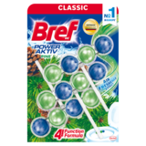 Туалетний блок для унітаза Bref Сила актив Хвойна свіжість, 3 шт. - Pampik