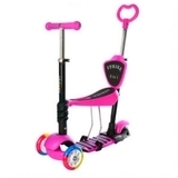 Самокат 5 в 1 iTrike Maxi JR 3-026-C, рожевий (23761) - Pampik