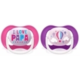 Пустушка Philips Avent Ultra Air I love для дівчинки, 6-18 місяців, 2 шт. (SCF080/04) - Pampik - 4